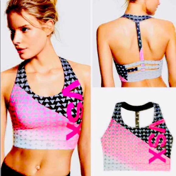 Victoria Secret VSX Knockout Tights Show Off Leggings Bra Limited Edition 2PcSet - Picture 6 of 14